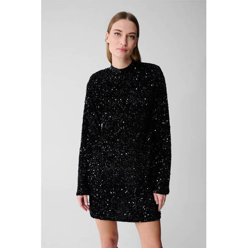 Shoeby jurk met pailletten zwart afbeelding