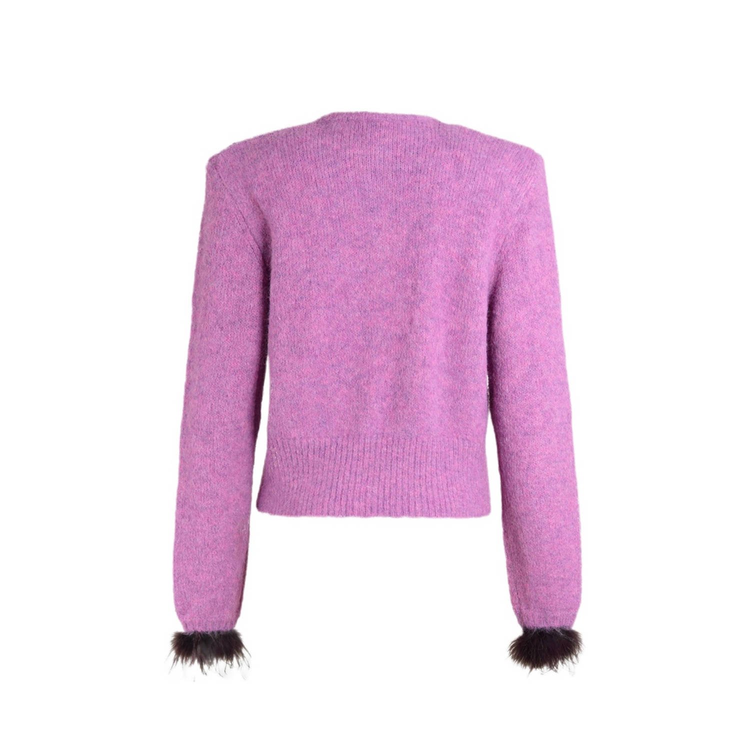 Shoeby gebreid vest roze