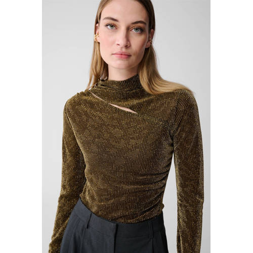 Shoeby glitter top goud met glitter afbeelding
