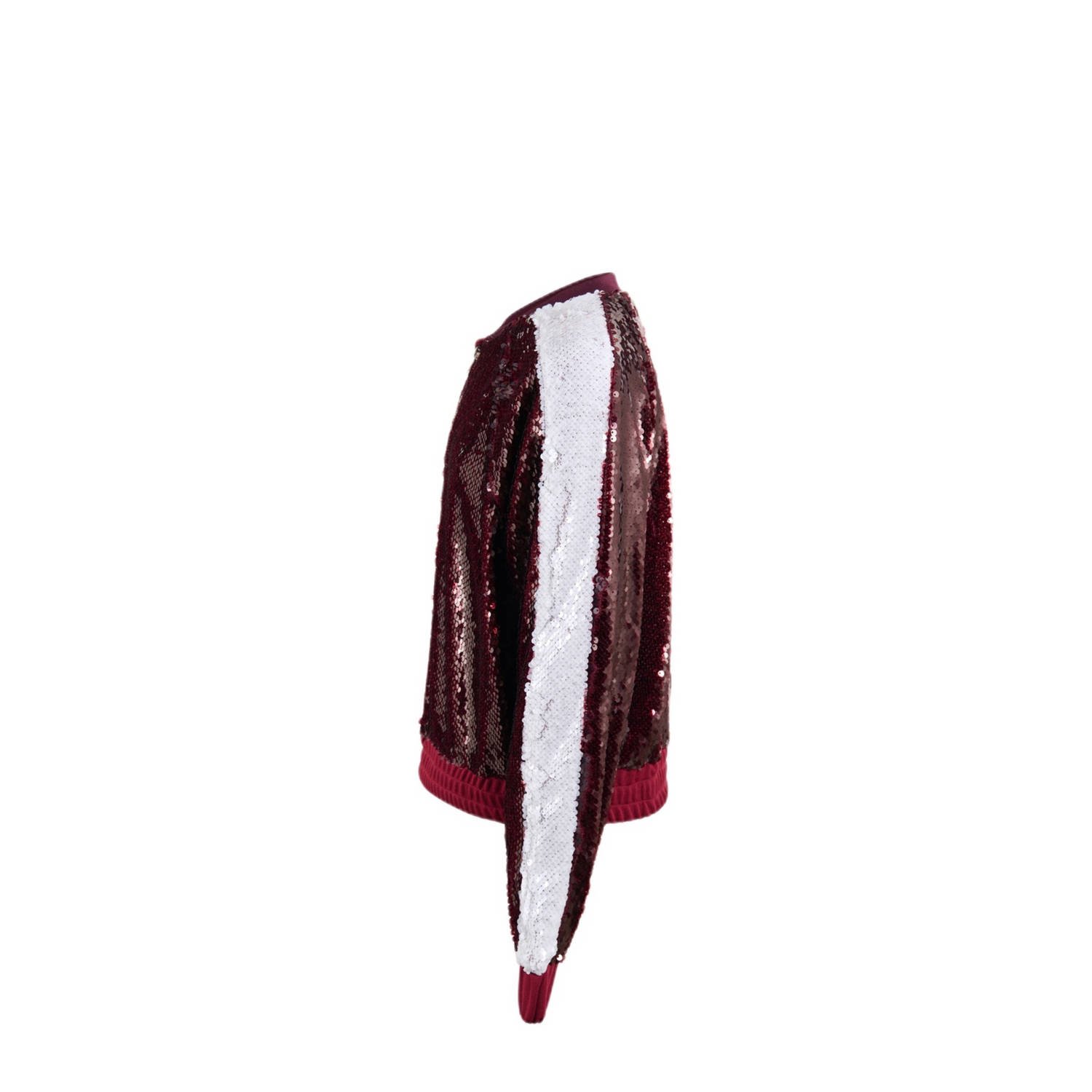 Shoeby jasje met pailletten donkerrood