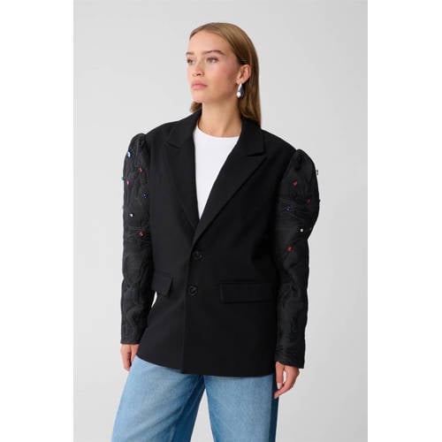 Shoeby oversized blazer zwart afbeelding