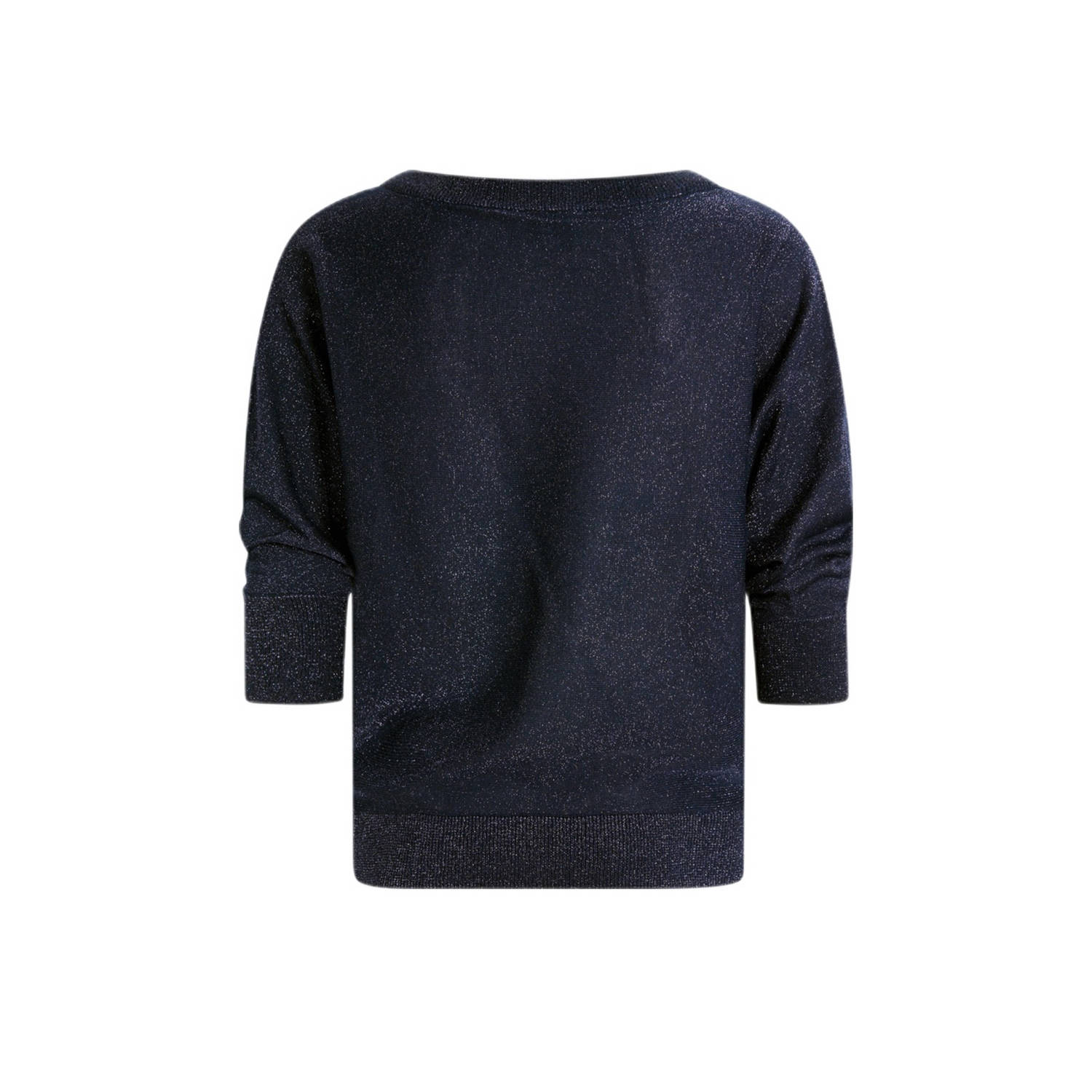 Shoeby pullover trui donkerblauw met lurex