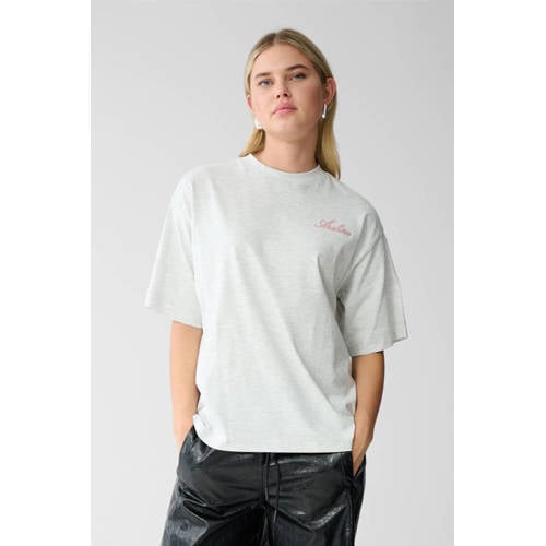 Shoeby T-shirt met backprint grijs afbeelding
