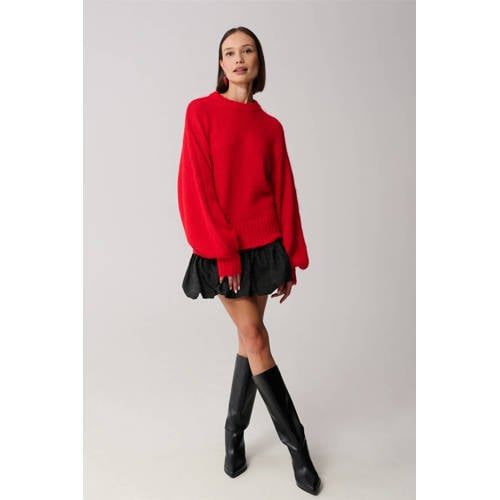 Shoeby gebreide trui met wol rood afbeelding