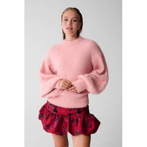 Shoeby pullover met wol lichtroze afbeelding