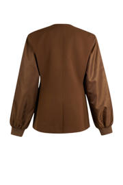 thumbnail: Shoeby getailleerde blazer met wol bruin