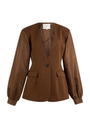 thumbnail: Shoeby getailleerde blazer met wol bruin