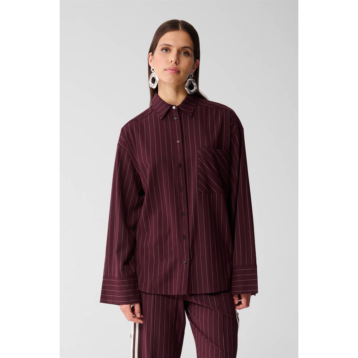 Shoeby blouse donkerrood