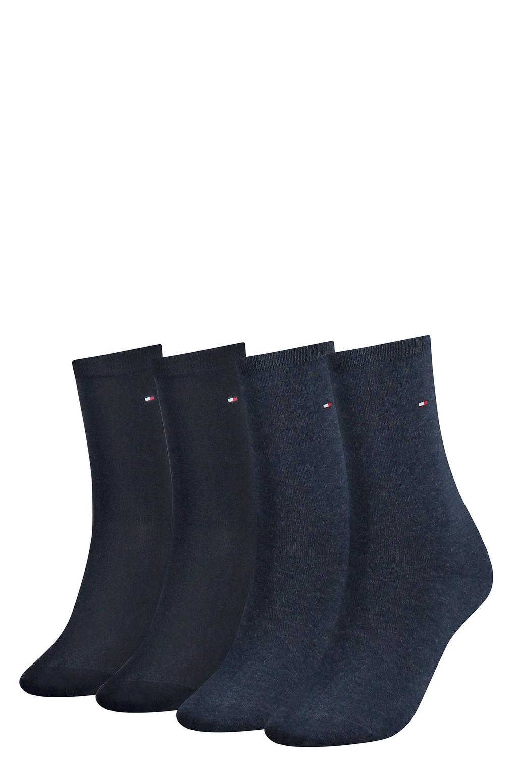 Tommy Hilfiger sokken met logo - donkerblauw (set van 4)