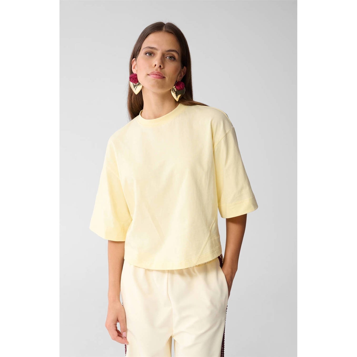 Shoeby T-shirt lichtgeel
