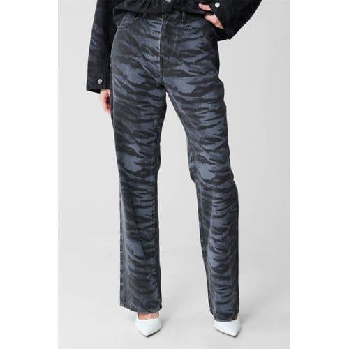 Shoeby high waist wide leg jeans grijsblauw afbeelding
