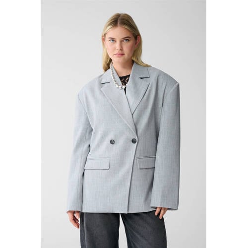 Shoeby oversized blazer grijs afbeelding