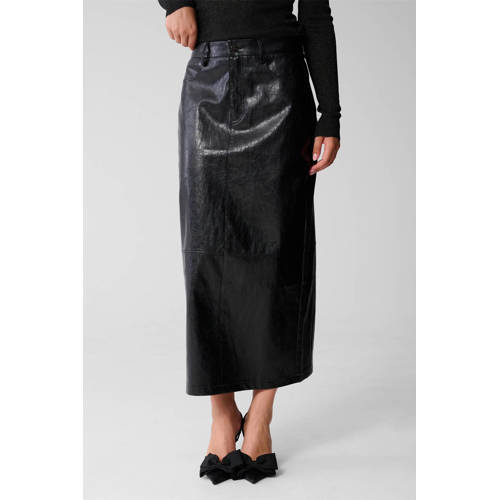 Shoeby imitatieleren rok zwart afbeelding