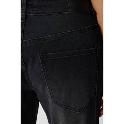 Shoeby high waist straight leg jeans grey denim afbeelding