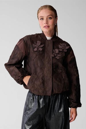 bomberjack quilted donkerbruin