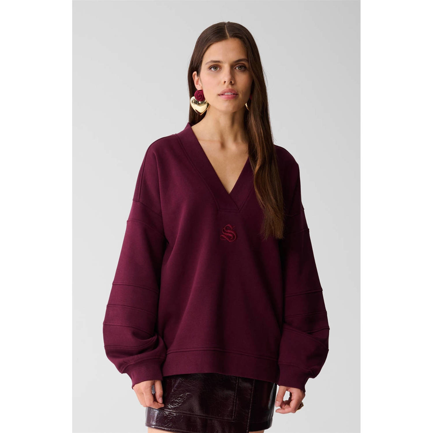 Shoeby sweater donkerrood