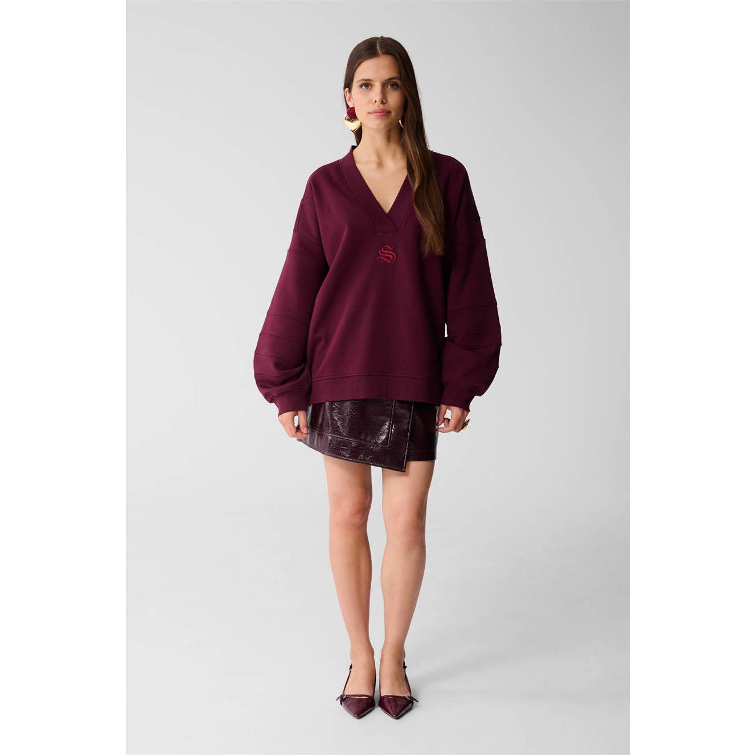 Shoeby sweater donkerrood