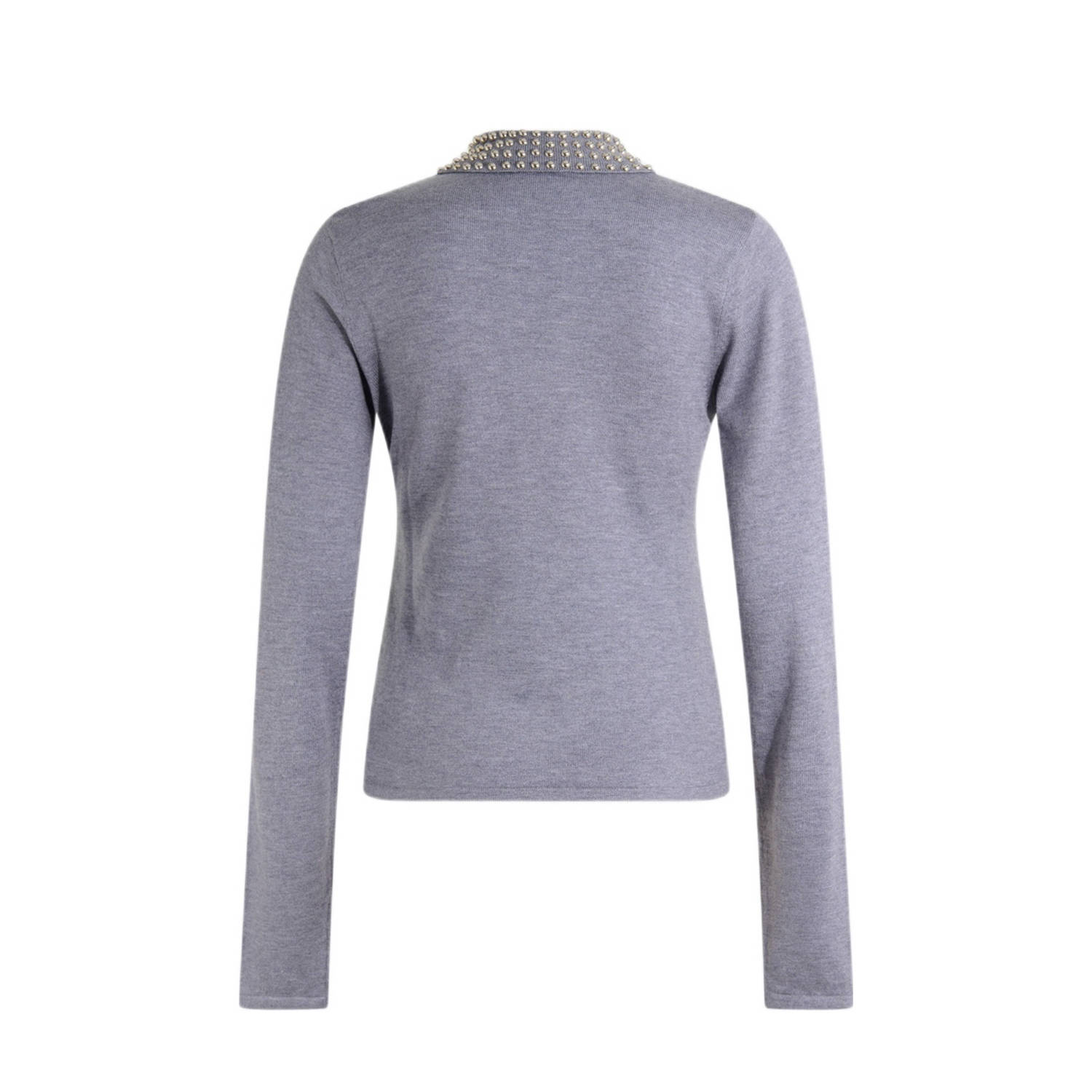 Shoeby wollen pullover trui lichtgrijs