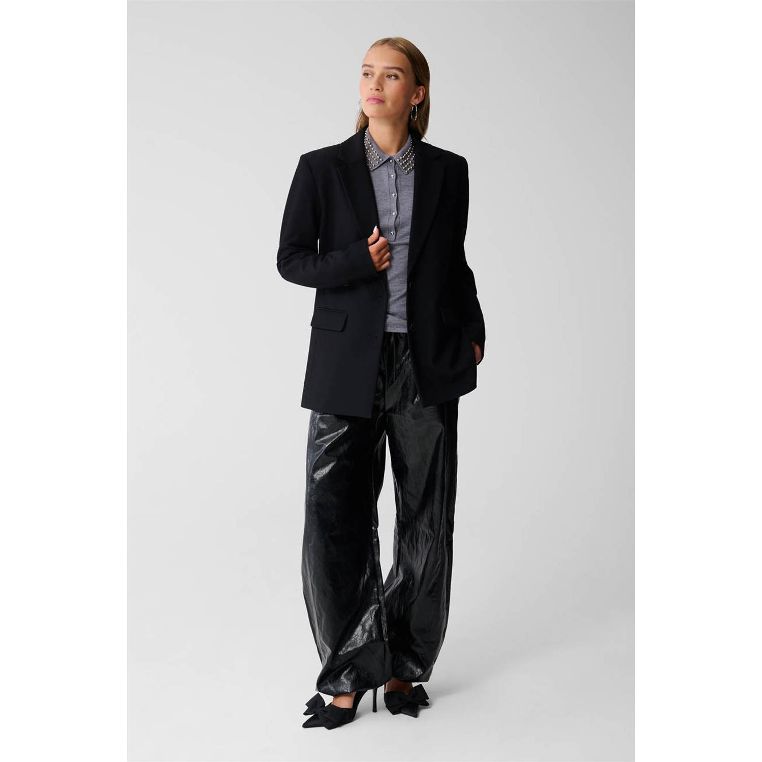 Shoeby regular blazer zwart
