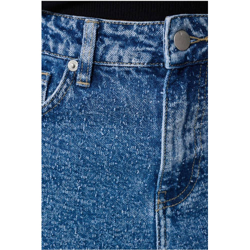 Shoeby high waist straight leg jeans medium blue denim afbeelding