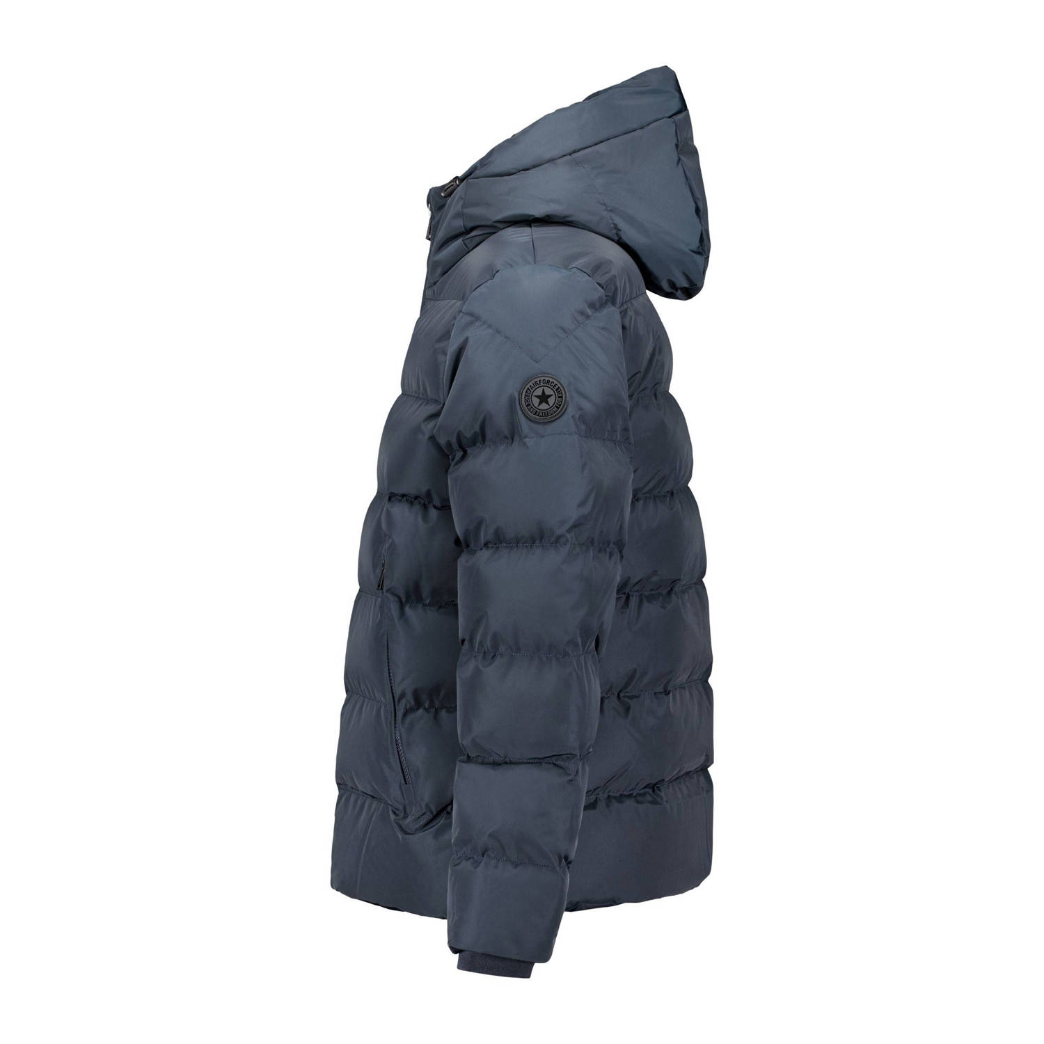 Airforce gewatteerde jas donkerblauw