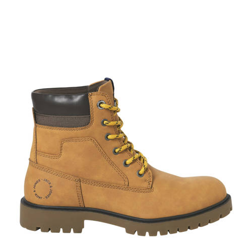 JACK & JONES JFWFinius nubuck veterboots oker afbeelding
