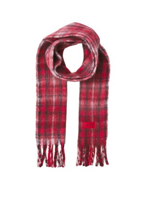 geruite sjaal JXLESLIE rood
