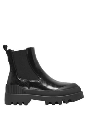 ONLBUZZ chunky lak chelsea boots zwart