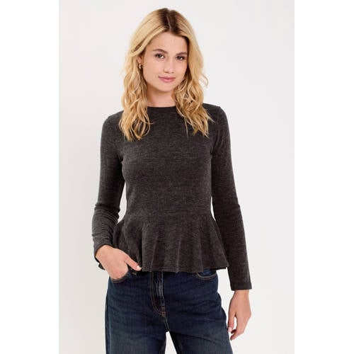 Cache Cache peplum top antraciet afbeelding