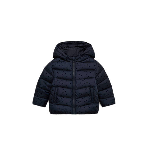 Mango Kids gewatteerde jas donkerblauw afbeelding