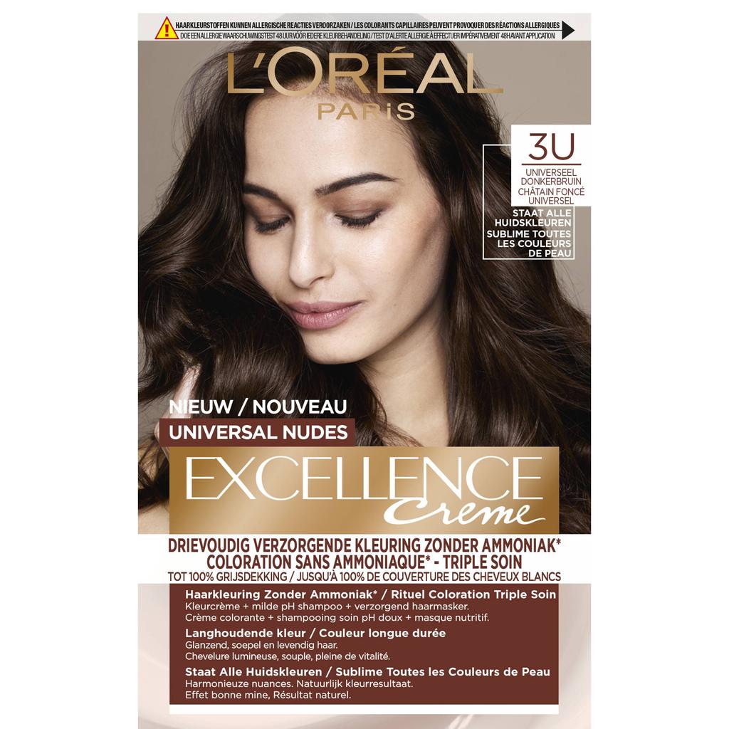 L'Oréal Paris Excellence Crème Universal Nudes Donkerbruin 3U