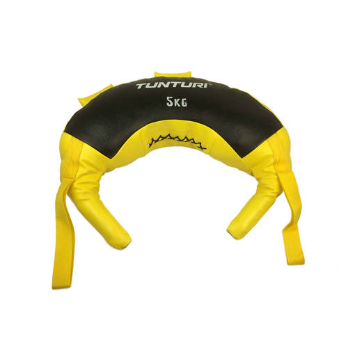 Tunturi Bulgarian bag 5kg geel/zwart afbeelding