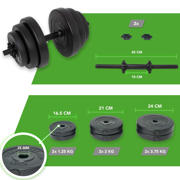 thumbnail: Tunturi  dumbbellset - 15kg