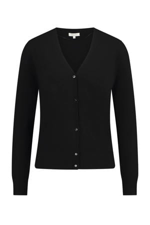 cardigan zwart fijn gebreid