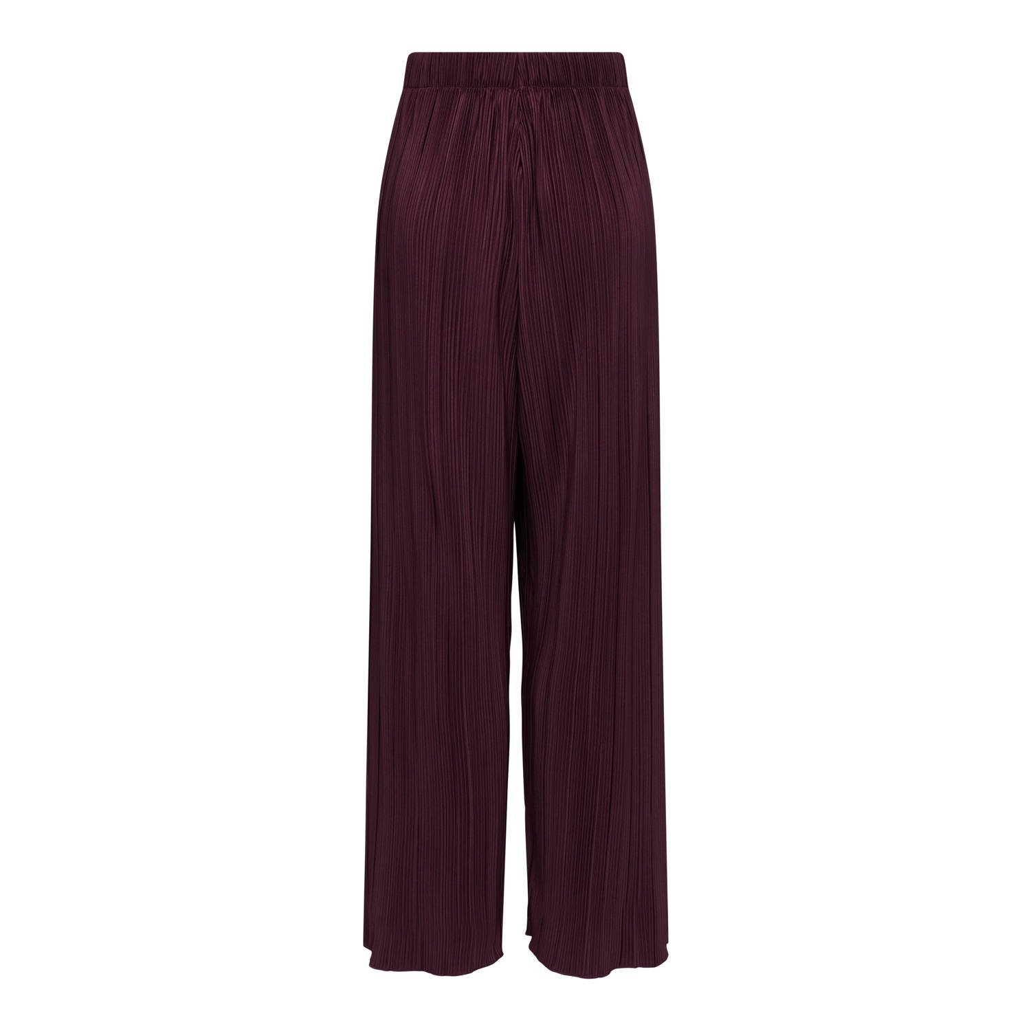ONLY high waist broek donkerrood