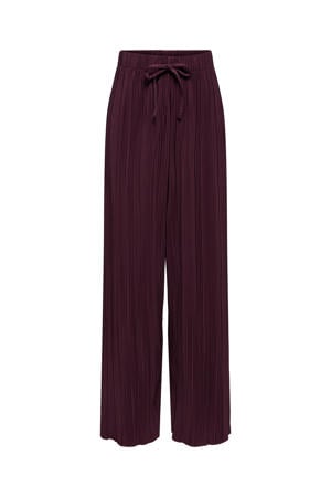 high waist broek donkerrood