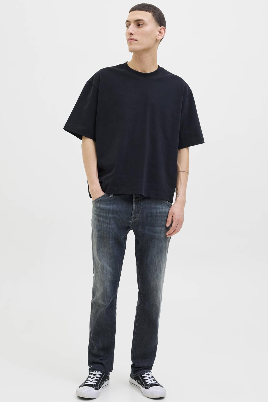 JACK & JONES JEANS INTELLIGENCE JJIGLENN JJFOX slim fit jeans blue denim