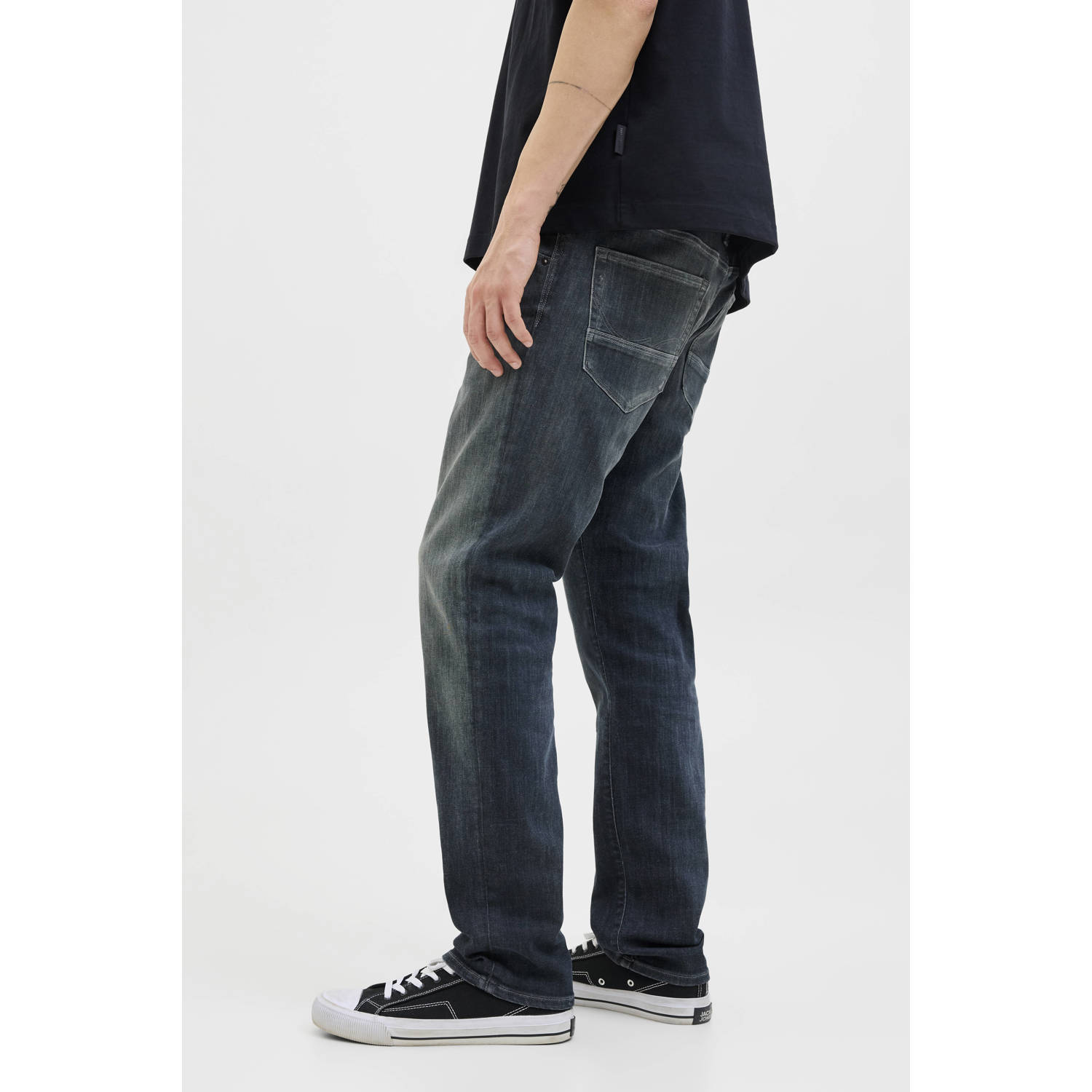 JACK & JONES JEANS INTELLIGENCE JJIGLENN JJFOX slim fit jeans blue denim