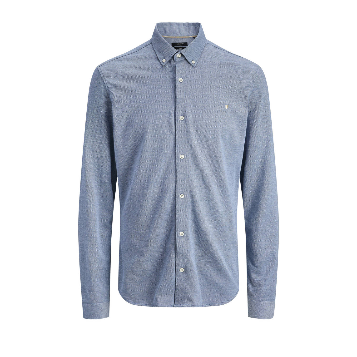 JACK & JONES PREMIUM casual overhemd blauw