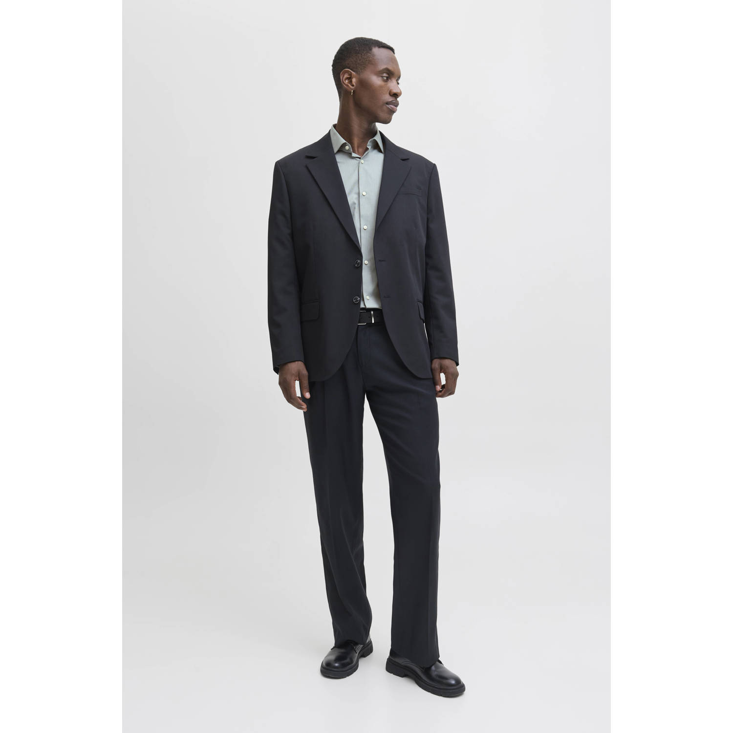 JACK & JONES PREMIUM zakelijk overhemd blauw