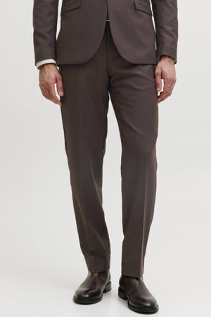super slim pantalon donkerbruin