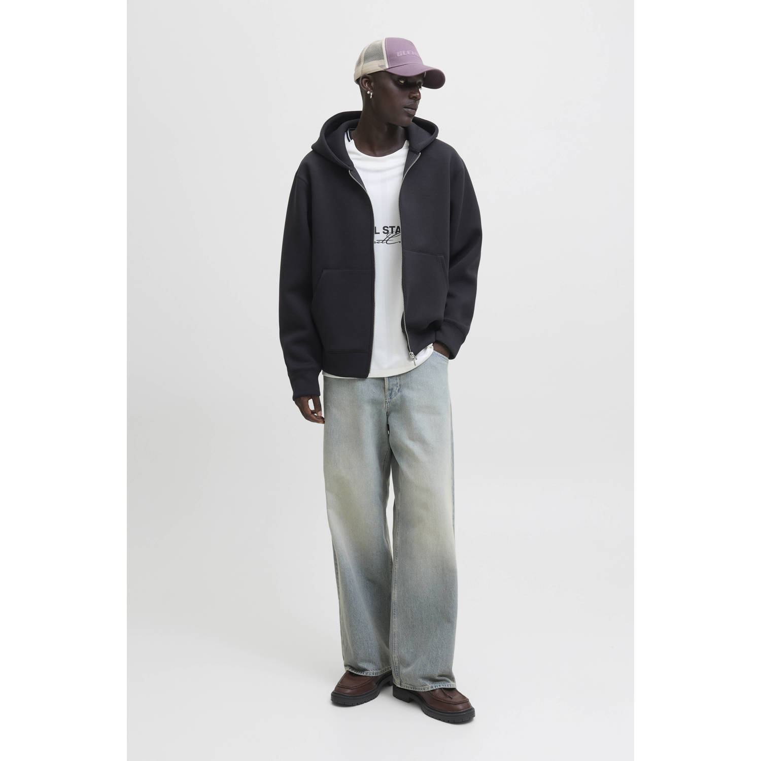 JACK & JONES CORE sweatvest zwart