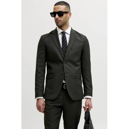 JACK & JONES PREMIUM colbert met wol donkergroen afbeelding