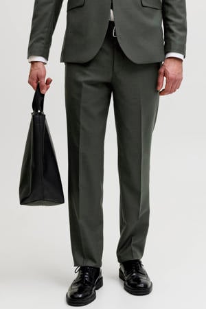 super slim pantalon donkergroen
