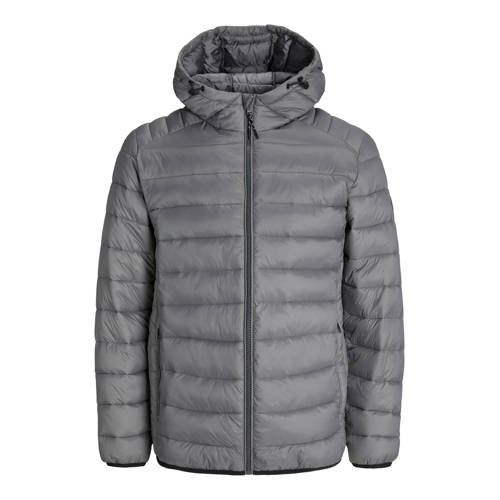 JACK & JONES ESSENTIALS gewatteerde jas grijs afbeelding