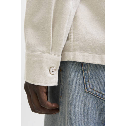 JACK & JONES ESSENTIALS overshirt beige afbeelding