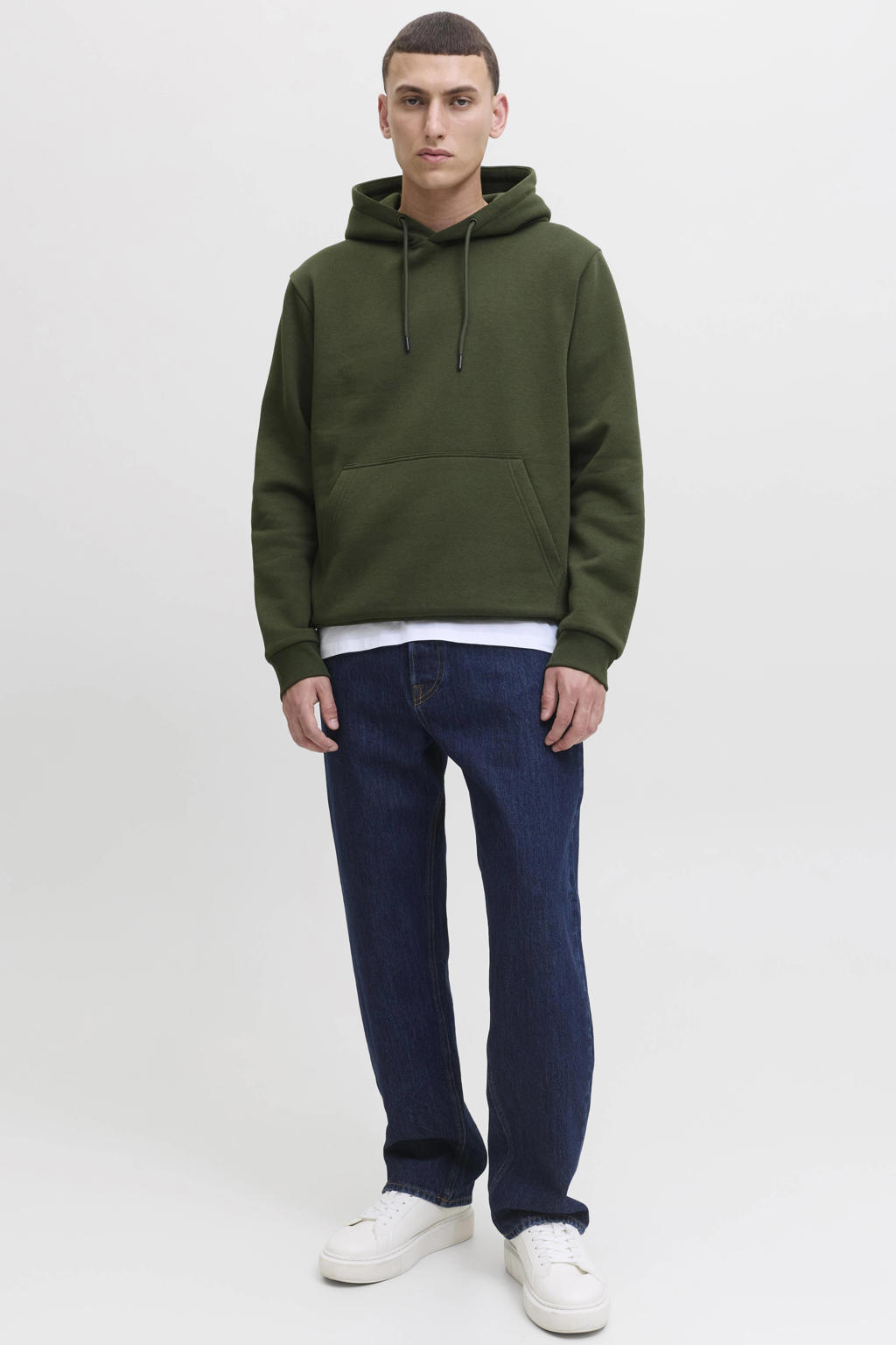 JACK & JONES ESSENTIALS hoodie donkergroen