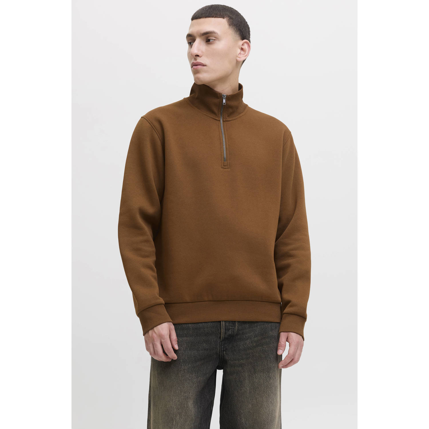 JACK & JONES ESSENTIALS sweater bruin