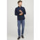 JACK & JONES ESSENTIALS regular casual overhemd donkerblauw
