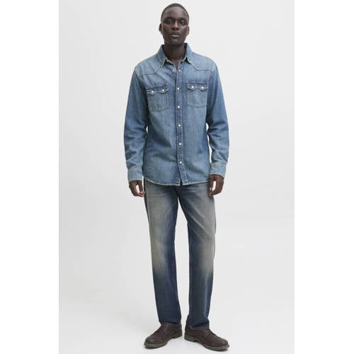 JACK & JONES JEANS INTELLIGENCE JJICHRIS JJORIGINAL relaxed loose fit jeans blue denim afbeelding